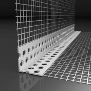 Cornière entoilée PVC rigide pour isolation de façade et système composite d’isolation thermique